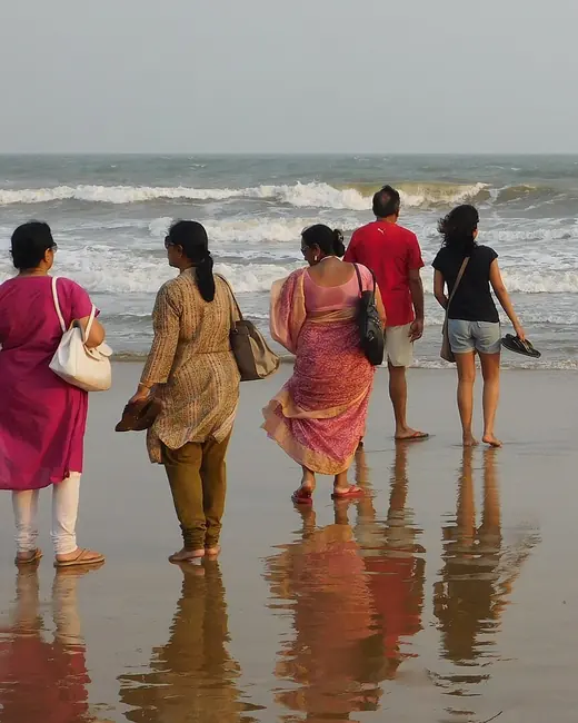 The sea front at Digha