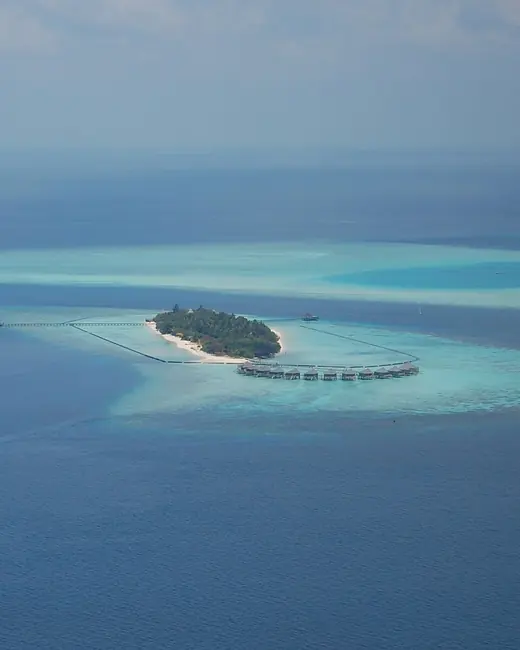An atoll in the Maldives