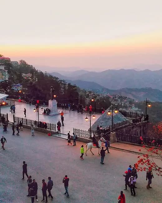 The ridge at Shimla in Himachal Pradesh