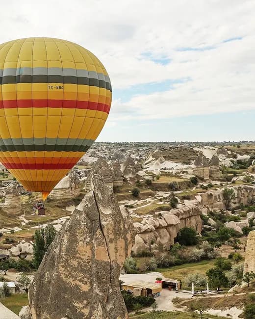 Balloons over Cappadocia in Turkey