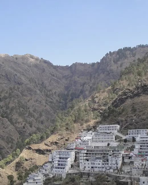 The approach to the Vaishno Devi shrine at Katra